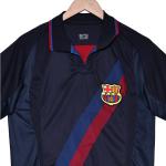Barcelona 2002 Retro Second Away Fan Edition Jersey Classic Orange and Black