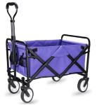 Portable Metal Hand 4 Wheel Utility Wagon Weight Capacity 260KGS Foldable