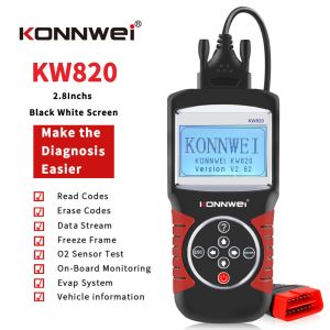 KONNWEI KW820 OBD2 Diagnostic Tool test real time status large screen 5