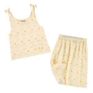 China Summer Boutique Infant Lovely Printed Vest and Dress Baby Girls Clothing Sets Newborn Dress Set factory
