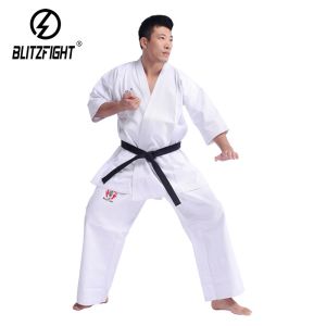 China Thin Breathable Karate Kyokushin Kimono Preshrunk White Karate Uniform factory
