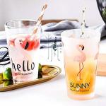 Wave Heart Rose Gold Striped Straws For Birthday