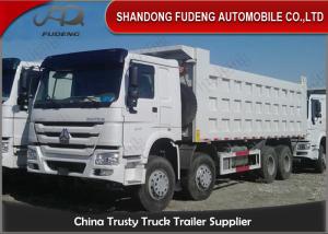 China 40 Tons 6 X 4 Semi Trailer End Dump Truck For Sand Stone Transportation factory