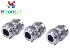 China PG11 Waterproof Stainless Steel Cable Gland , Electrical Rubber Seal Ss Cable Gland factory