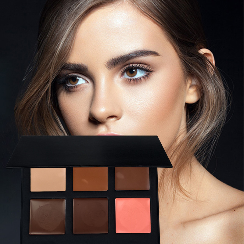 Bronzer Palette 6C Colors Face Makeup 2.5g Highlight Make Up Palette