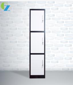China Clothes Single 3 Door Steel Locker Vertical 0.6mm thickness factory