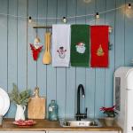 2023 Christmas Towel Gift Set Hypoallergenic Cotton Towels in Gift Box with