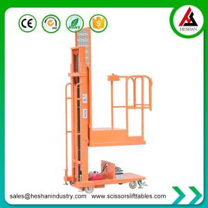 China Cargo Semi Electric Order Picker 6.5M Low Level Order Picking Truck ROHS Certified factory