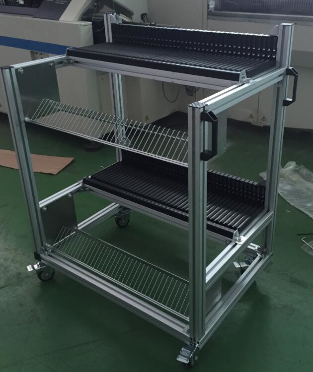 Aluminium Alloy H1100mm Smt Feeder Cart Fuji Spare Parts