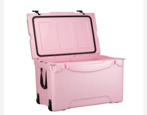 China 75L Wheeled Rotomolded Ice Box With PU Insulation factory