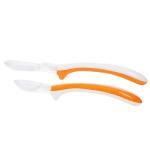 Tip Color Change Orange PP Soft Baby Silicone Spoon