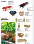 100% Biodegradable mulch, biological degradation processes, fruit box,flower pot
