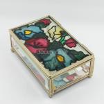 Shinny Gifts New Wedding Gifts Enamel Glass Jewelry Boxes Collection Boxes