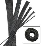 Flexo PA66 Braided Nylon Sleeve Flame Retardant Smooth Surface High Strength