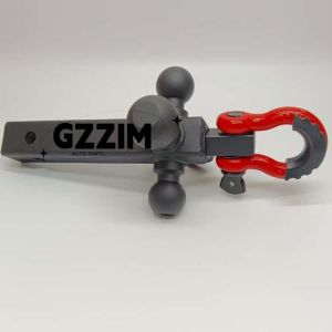 Forged Steel Tri Ball Mount Receiver With Tow Hook Shackle and Pin for Heavy