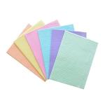 Waterproof Pink Disposable Consumable 3ply Scarf Apron Dental Bib