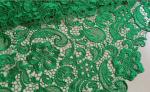 100% Polyester Water Soluble Embroidery Fabric Green Color
