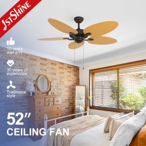 China Low Noise 5 Blades Decorative Ceiling Fan Large Airflow Energy Saving factory