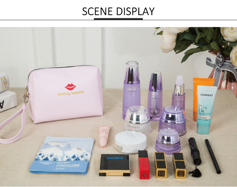 Custom Own Logo Makeup Pouch Mini Cosmetic Bag For Women Girls