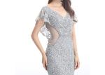 Mermaid Arabic Evening Gowns Dresses , Custom Fit Arabic Style Evening Gowns
