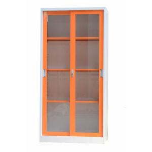 China Documents Storage Steel Sliding Glass Door Cupboard Filing Cabinet factory