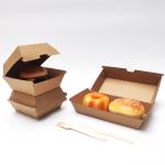 Degradable Eco Friendly Corrugated Food Box Burger Packaging Box Durable