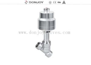 China Donjoy Stainless steel Pneumatic Angle Seat Valve with BSP Thread factory