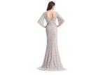 Fishtail Long Ladies Evening Dresses V - Neck Anti Wrinkle And Eco Friendly