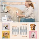 Customizable 300W Pet Grooming Vacuum Tool for Hair Shedding Trimmer Comb