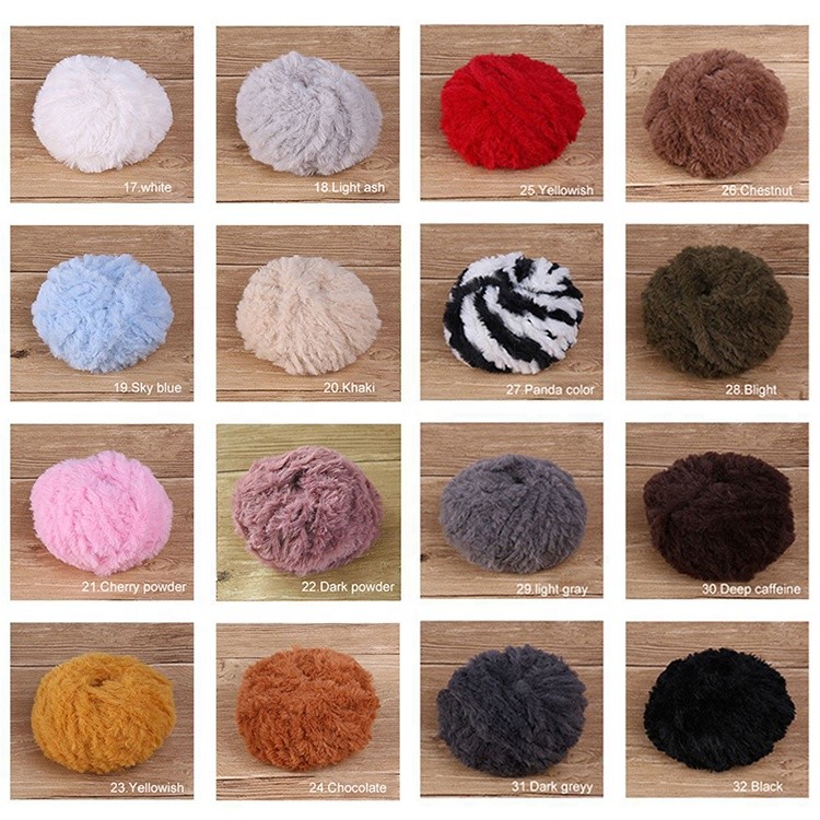 1/3.8NM 100% Polyester Section Dyed Toothbrush Yarn For Beginner Knitting