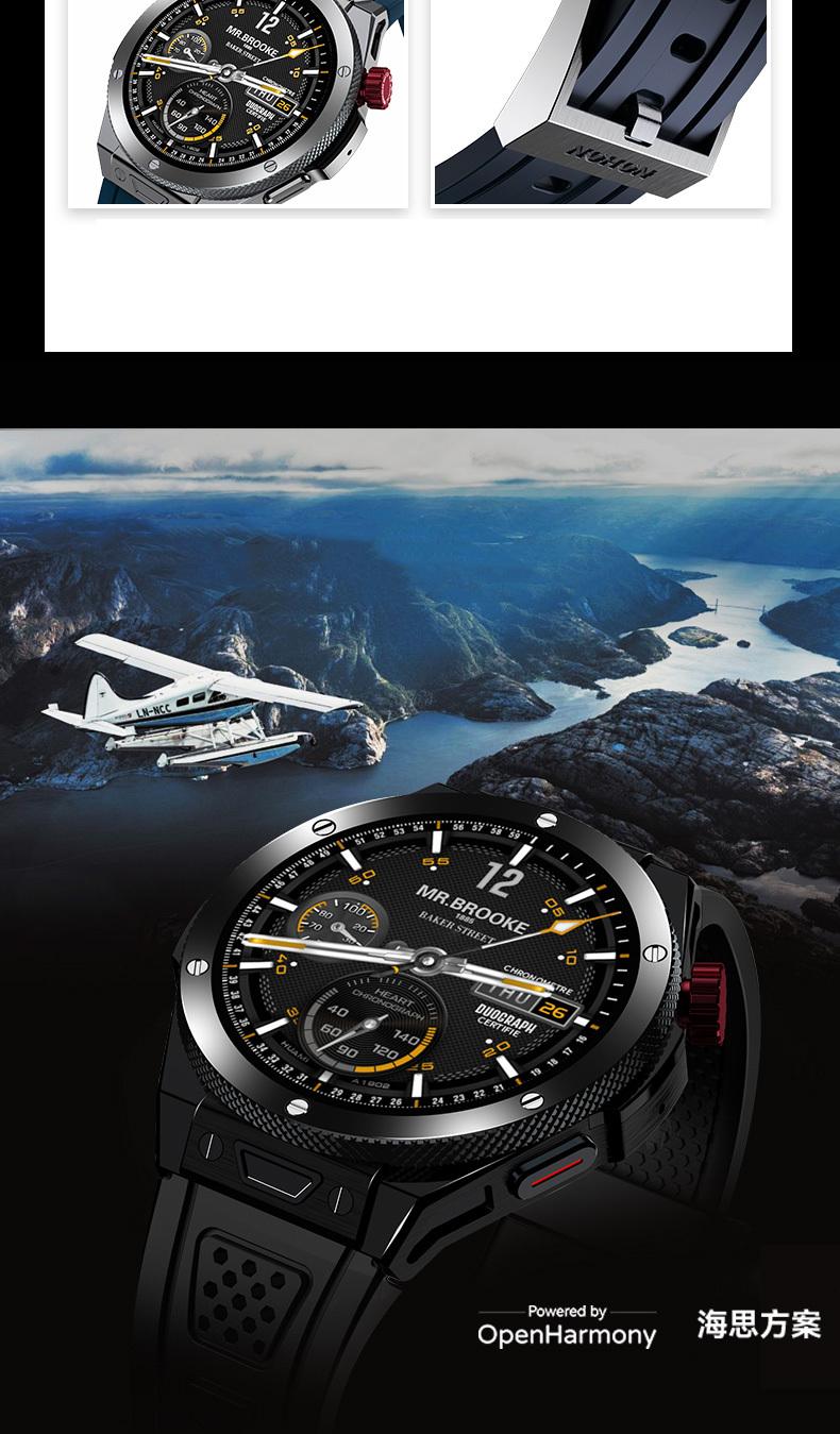 NEW NOH-ON N18 SmartWatch Health Monitoring Men Women OpenHarmony Tracker Full Touch Screen Smart Watch