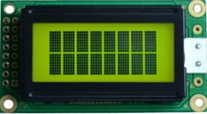 China 8 Characters X 2 Line Character LCD Display Module 16 Pins White LED factory