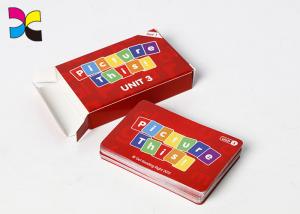China Children Card Card Printing Services Learning Playing Full Color Custom Size factory
