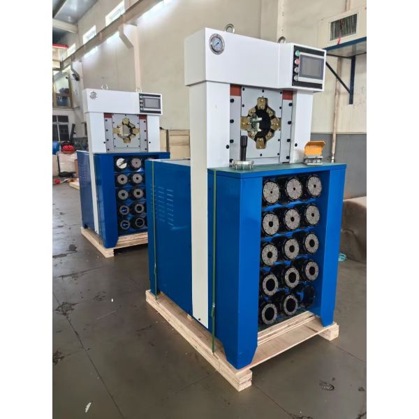 Super Thickness 3 Inch With 15 Dies 6-76mm Black Color AC Hose Crimping Machine With Fast Change Mould Tools Withhold Faster Crimping Force 650T