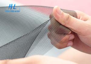 China 20*20 Mesh Grey Transparent Fiberglass Insect Screen For Residence factory