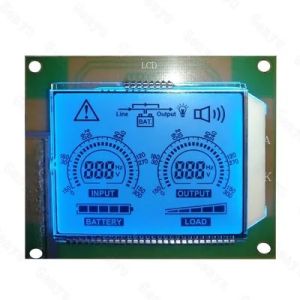 China 3.3V-5V 7 Segment TN LCD Display Blue Backlight HT1621 COB Module factory