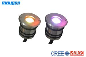 China Ultra - Thin Powerful IP68 3w RGB LED Decking Lights / RGB LED Outdoor Lighting factory