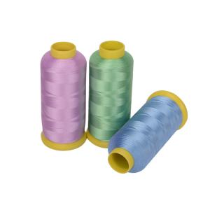 China 110g-500g Polyester Embroidery Thread 120d/2 No Color Fading factory