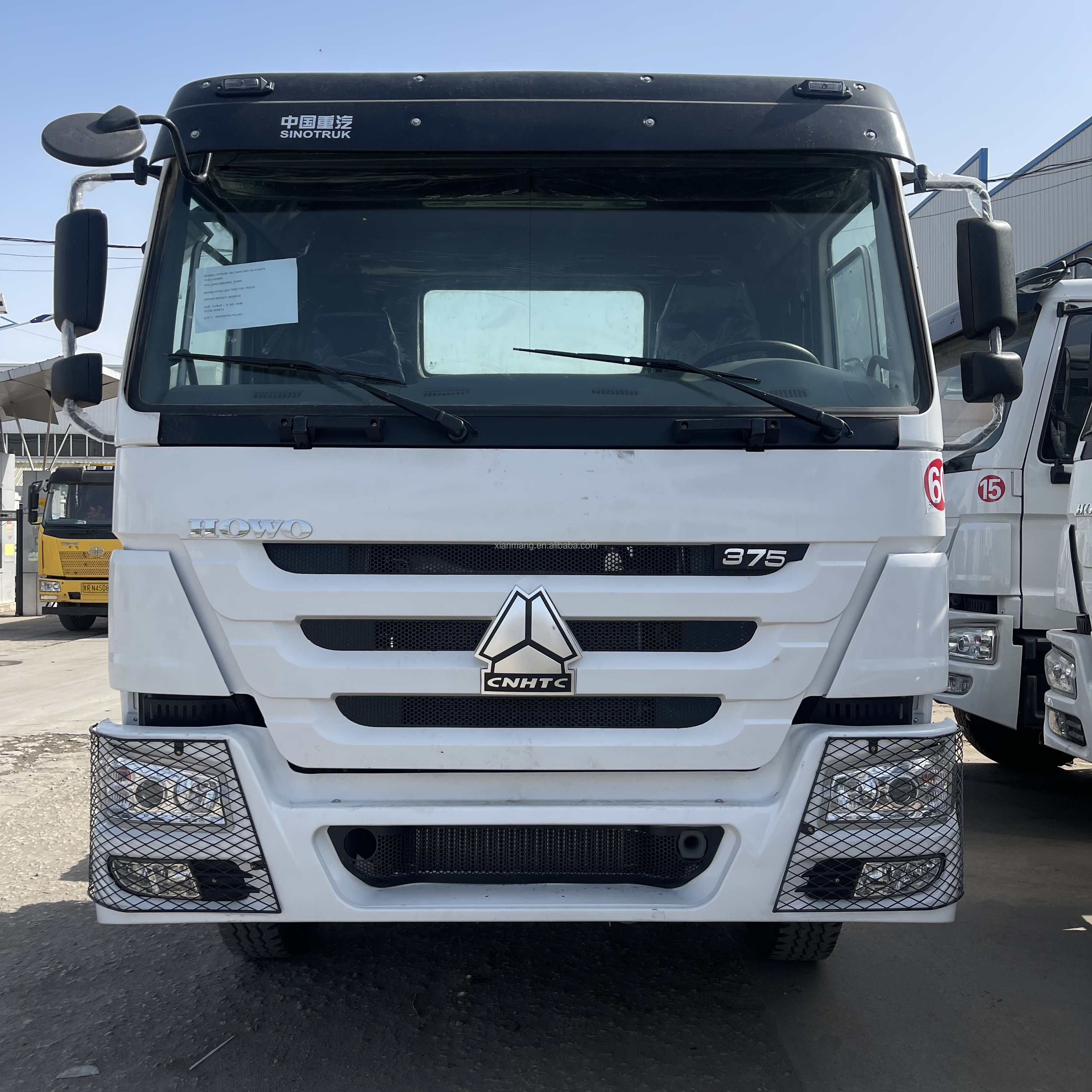 6x4 Wheel 420hp Howo Sinotruk Tractor Truck Used Euro 2 Multimedia System