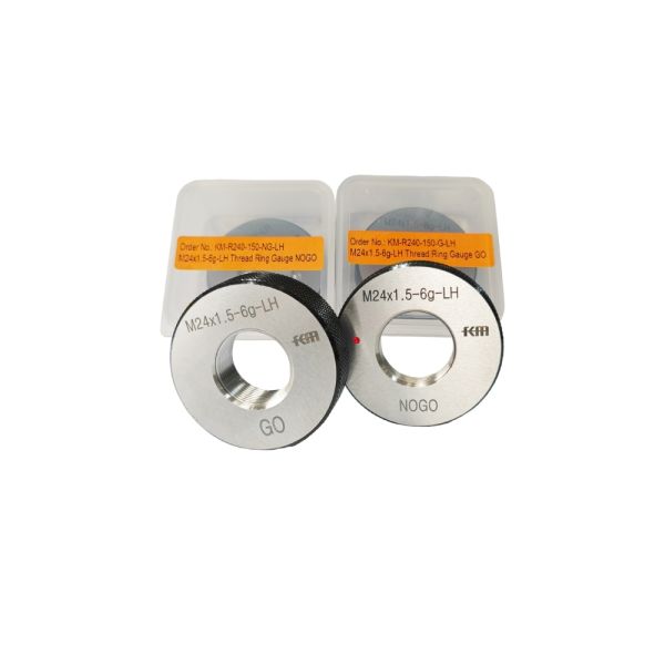 Left Hand M24X1.5 Metric Thread Ring Gauge with 6g Accuracy for Accurate Thread