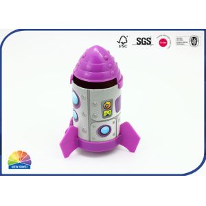 Gloss Lamination Rocket Paper Tube Packaging Plastic Cylinder