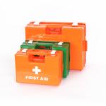 1-10 Person First Aid Kit Wall Mounted With Bracket Office Industrial 14 Pieces