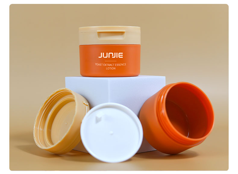 100G Round Flip Top Cap Plastic Bottle Top Lids Cream Jar Custom Logo Cosmetic Jar for Customized Logo Printing