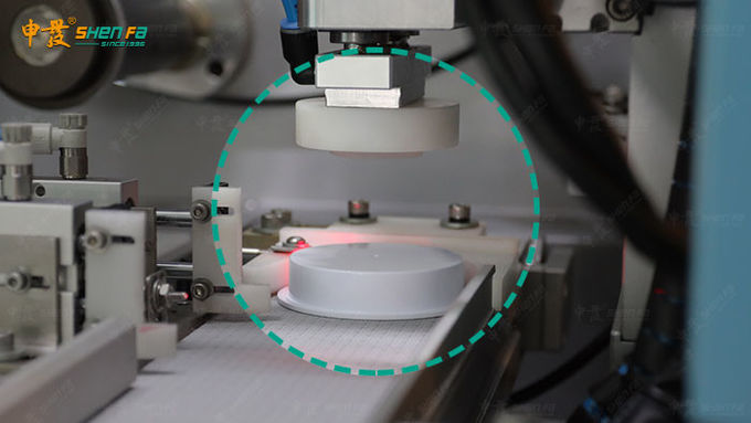 60Hz 8Kw Plastic Round Caps Automatic Hot Stamping Machine