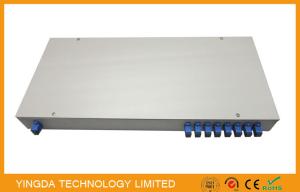 China ODM Fiber Optic PLC Splitter In 19 inch Rack Patch Panel 1u Sc / Apc Terminated Rack Mount factory