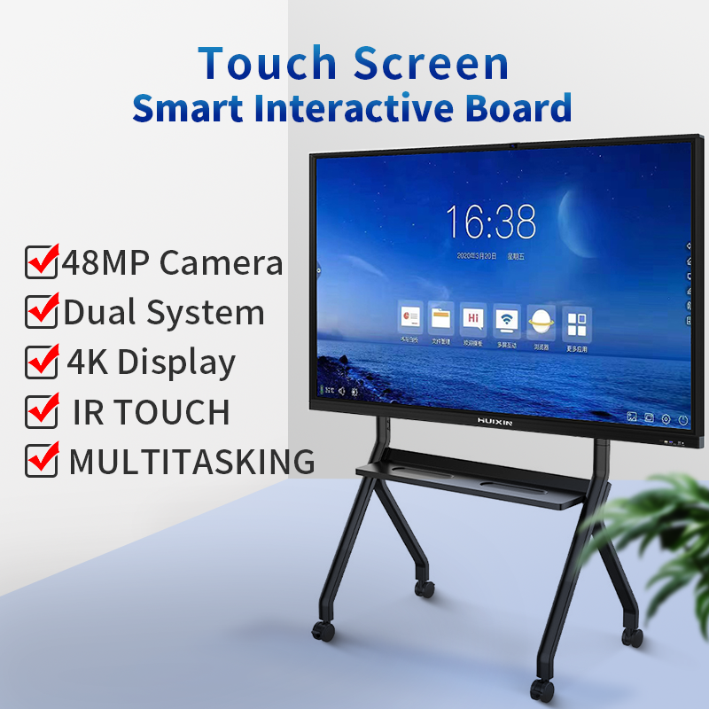 4K LCD Digital Interactive Smart Boards for Schools Teaching Pen Finger Touch Interactive Flat Panel