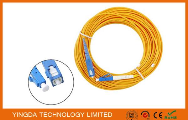 LC / SC CATV Fiber Optic Patch Cord Cable SM SX 15 Meter / Fiber Optic