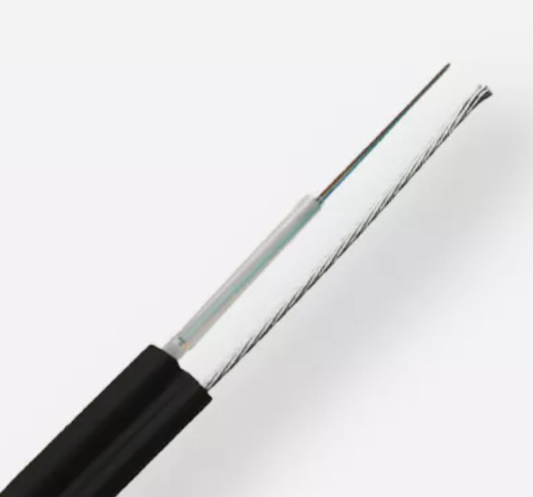 GYXTC8Y Outdoor Fig8 Fiber Optic Cable 2 4 6 8 12 Core Aerial Steel Wire Strength Member