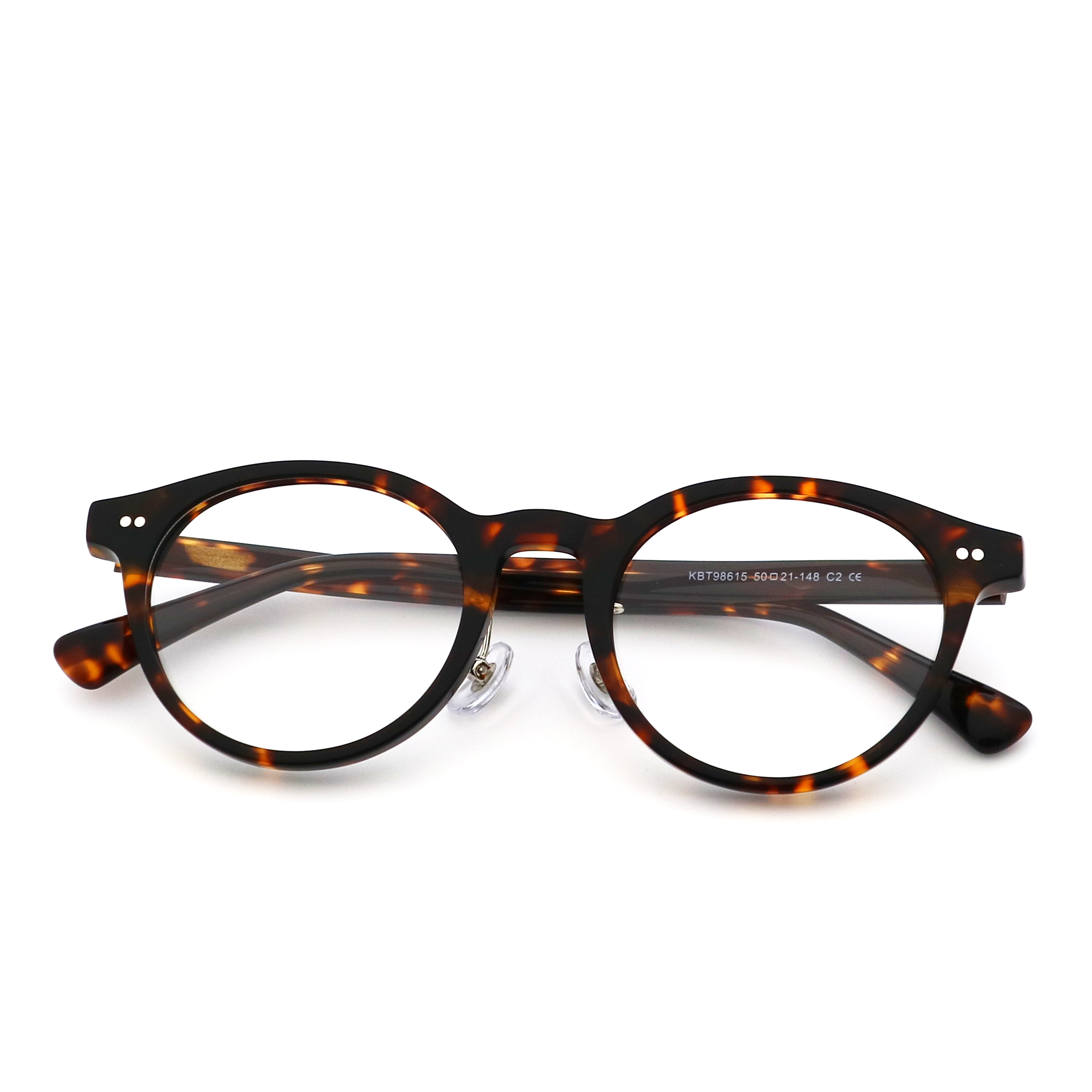 Multicolored Classic Elliptic Acetate Optical Frame Glasses MR 98615