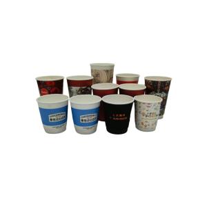 China Restaurant Embossing Disposable Paper Cup Bowl With Lids Custom factory
